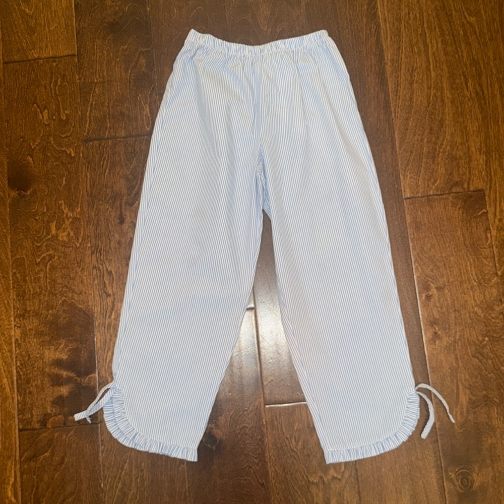 NWOT Vive La Fete Blue Stripe Girl Pant size 5 price is firm